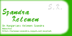 szandra kelemen business card